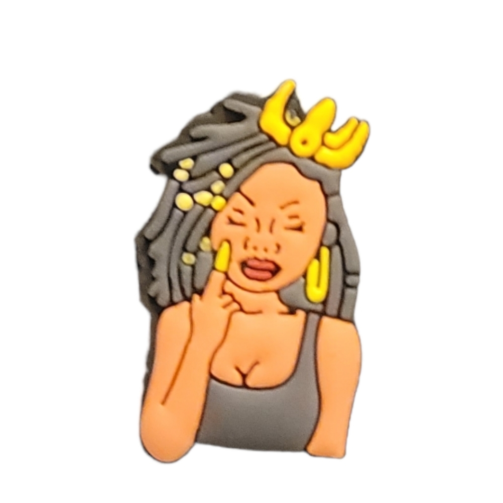 NEW Black Queen Croc Charm